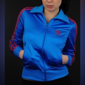 Adidas original firebird blue & red track jacket​